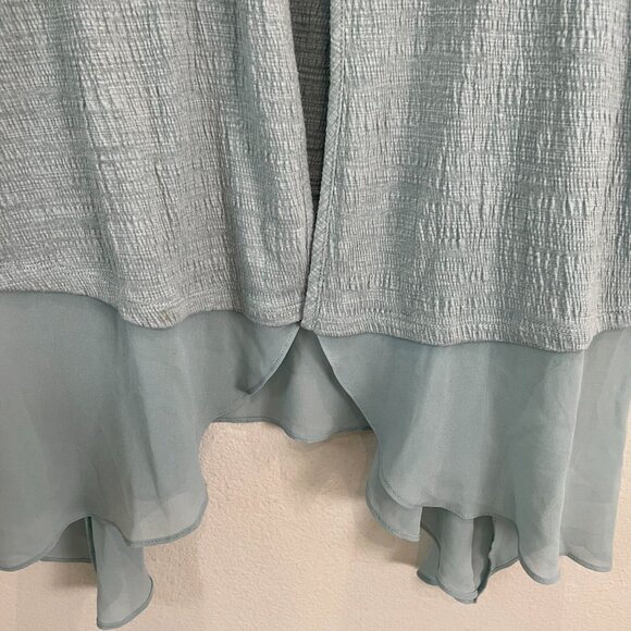 Lori Goldstein LOGO Womens Medium Asymmetrical One Button Cardigan Jacket - Picture 8 of 10